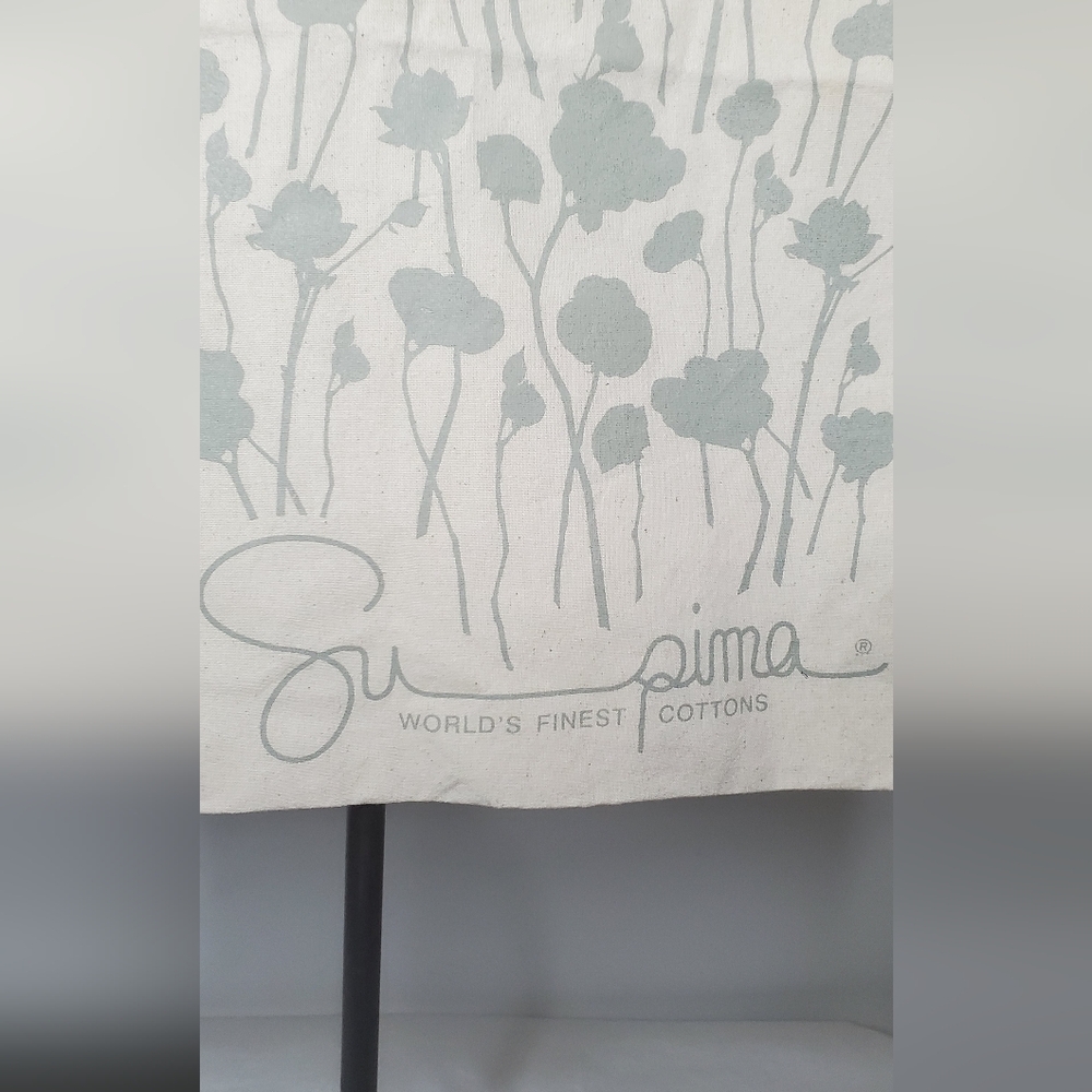 Supima - Worlds Famous Cotton Cream Floral Tote Bag - Picture 6 of 9